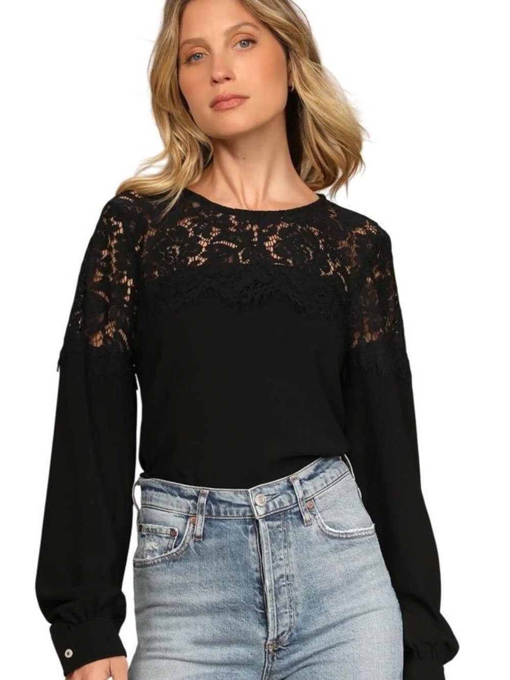 Lulus lace blouse